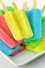 Image showing colorful ice cream pops