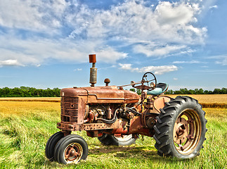 Image showing vintage tractor