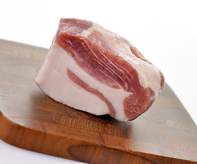 Image showing fat pork