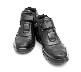 Image showing Pair of black man's boots 