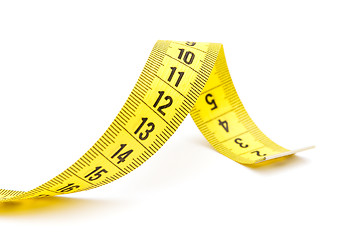 Image showing Yellow measuring tape 