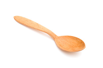 Image showing Empty wooden spoon 