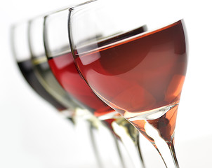 Image showing glasses of wine