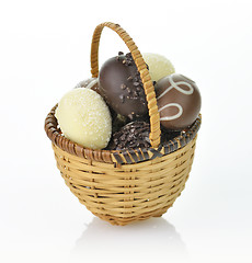 Image showing chocolate eggs
