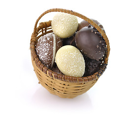 Image showing chocolate eggs