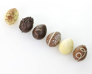 Image showing chocolate eggs