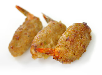 Image showing Deep fried shrimp