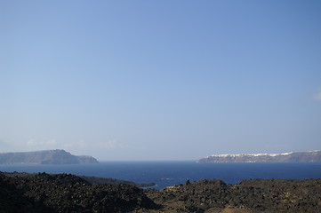 Image showing Aegean sea, Santorini island