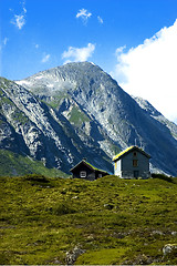 Image showing Norwegian lodges