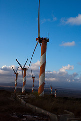 Image showing wind turbines in israel