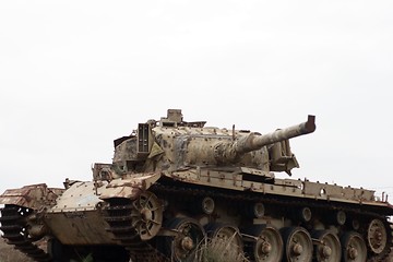 Image showing Israeli tank on Golan heights