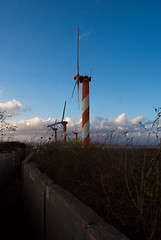Image showing wind turbines in israel
