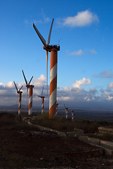 Image showing wind turbines in israel