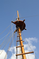 Image showing ship tower, crows nest