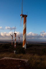 Image showing wind turbines in israel