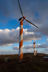 Image showing wind turbines in israel