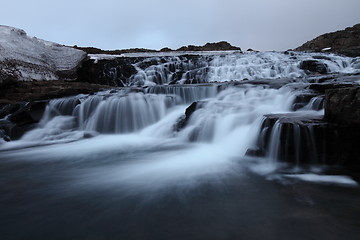 Image showing Night waterfall