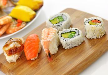 Image showing sushi and seafood