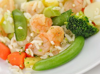 Image showing sweet and sour shrimp dinner