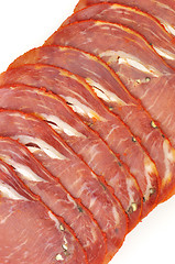 Image showing slices of smoked meat