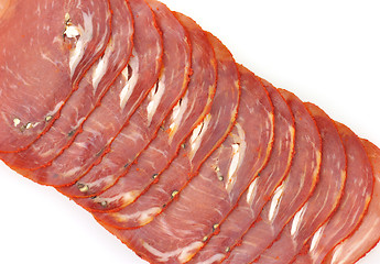 Image showing slices of smoked meat