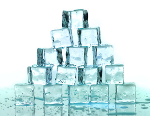 Image showing ice cubes