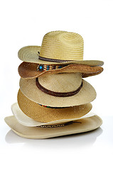 Image showing straw hats