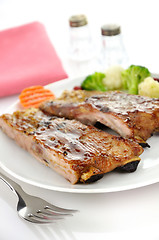 Image showing pork ribs dinner 