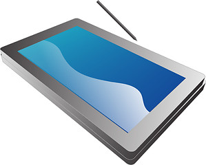 Image showing Tablet pc notebook illustration