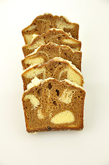 Image showing sliced loaf cake 