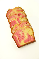 Image showing sliced loaf cake