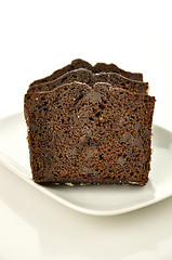 Image showing sliced loaf cake