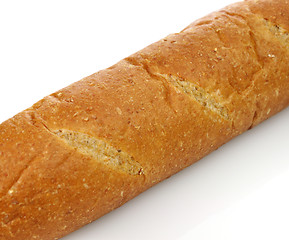 Image showing Whole wheat loaf of bread