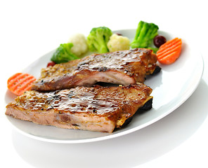 Image showing pork ribs dinner 