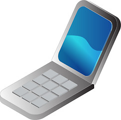 Image showing Clamshell cellphone illustration