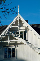 Image showing Detail of classic,  wooden house