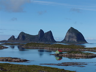 Image showing Mountain in the sea.