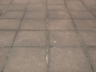 Image showing Concrete sidewalk pavement