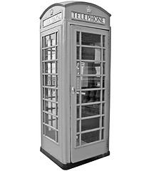 Image showing London telephone box