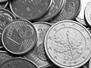 Image showing Euro coins background