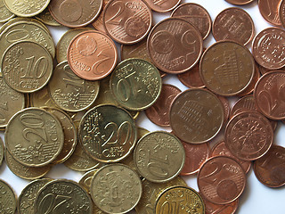 Image showing Euro coins