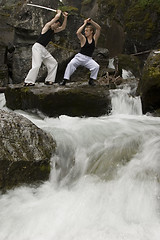 Image showing Two man fighting