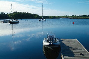 Image showing Boats in the water