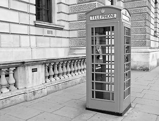 Image showing London telephone box