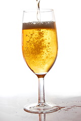 Image showing glass of fresh beer
