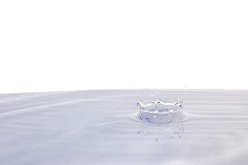 Image showing water drop isolated on white 