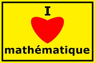 Image showing i love math