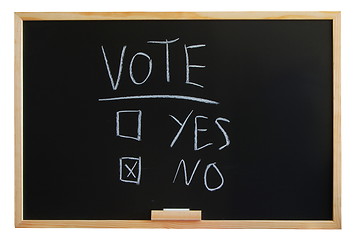 Image showing vote yes or no