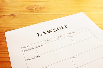 Image showing lawsuit