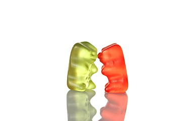 Image showing gummy bears dancing at a party